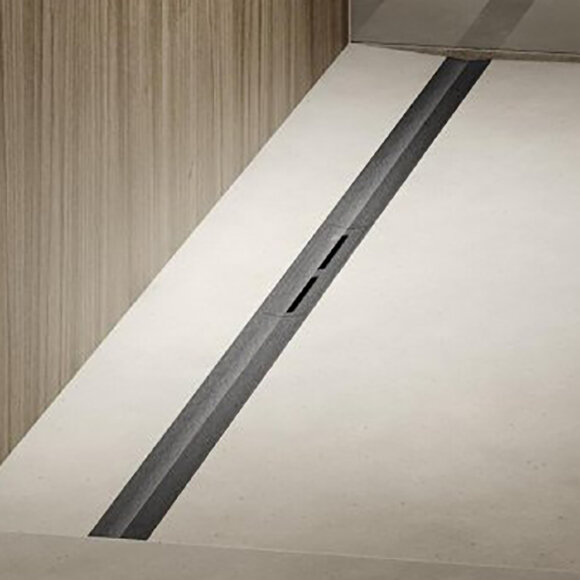 Дренажная система 100см, цвет: pvd brushed stainless steel, black/сатин, черный Drainprofile TECE арт. 671021