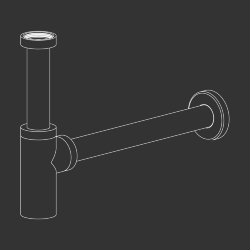 Сифон CeaDesign для умывальника из нержавеющей стали AISI 304, арт. SIF01S Сифон CeaDesign для умывальника из нержавеющей стали AISI 304, арт. SIF01S