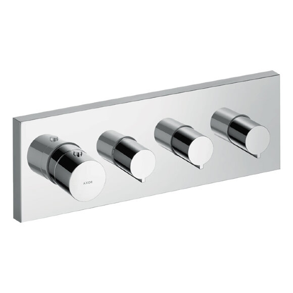 Смеситель для душа, встраиваемый, термостатический, на 3 потока, ShowerCollection 10751000 цвет: хром, Axor