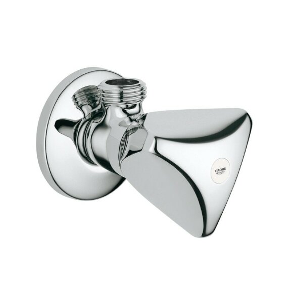 Запорный, угловой вентиль 1/2 (хром) GROHE арт. 2295800M
