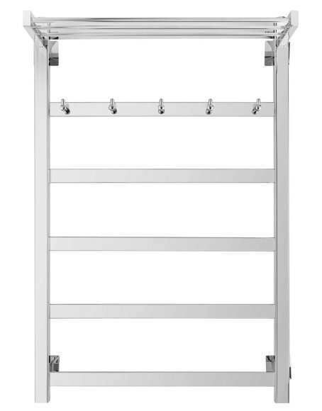 Полотенцесушитель водяной, черный, Secado 80x50, Корсико 1 КСП - 4603777440640