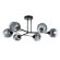 Потолочная люстра, вид кантри Salm Arte Lamp цвет:  дымчатый - A3580PL-6BK