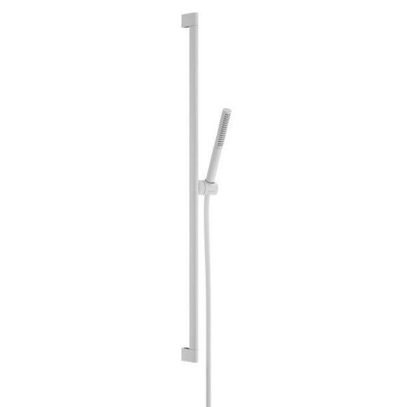 Hansgrohe душевой гарнитур со штангой 90см, Pulsify S, матовый белый арт. 24382700