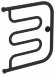 Водяной полотенцесушитель Лира+ 500х500  Сунержа, 15-4011-5050 цвет:  тёмный титан муар
