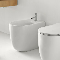 Биде напольное с 1 отв. под смеситель 55х35 см, с креплениями WB5N KERASAN Nolita, 532030*1 цвет: белый Биде напольное с 1 отв. под смеситель 55х35 см, с креплениями WB5N KERASAN Nolita, 532030*1 цвет: белый