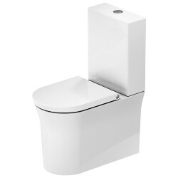 Моноблок 37x65 см, безободковый, слив универсальный, HygieneGlaze, DURAVIT White Tulip - 2197092000 цвет: белый