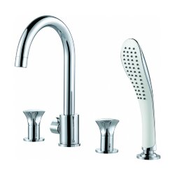 Смеситель на борт ванны, DA1384901  - Hessen D&K цвет: хром