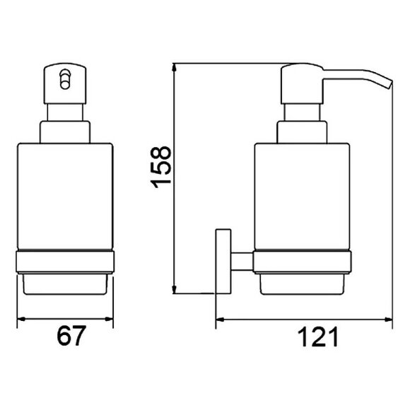 Timo Дозатор для жидкого мыла  Saona Черный матовый арт. 13039/03 Timo Дозатор для жидкого мыла  Saona Черный матовый арт. 13039/03