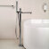 Напольный смеситель для ванны с ручным душем (без встраиваемой части), внешняя часть, Ovale Gessi цвет: хром - 24964#031