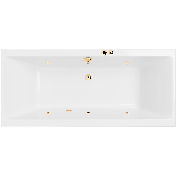 Акриловая ванна Pryzmat 200x90 с гидромассажем Excellent, WAEX.PRY20.SOFT.GL