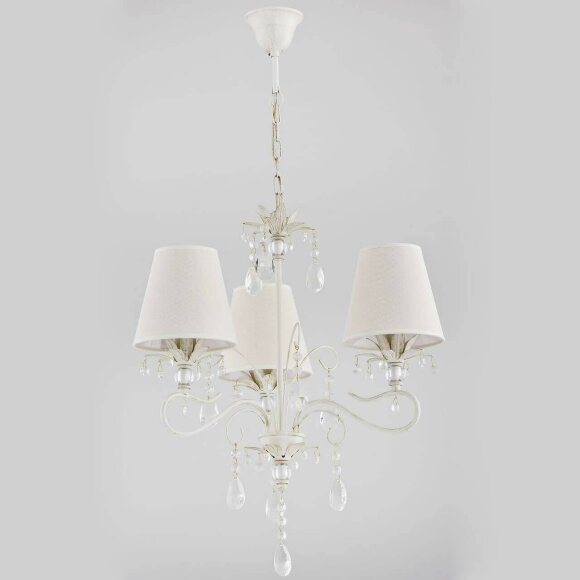 Подвесная люстра Lukrecja арт-деко 21063, Alfa цвет: бежевый