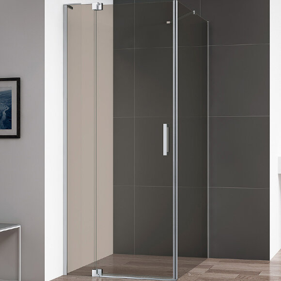 Душевой уголок SLIDER Хром Cezares - SLIDER-AH-1-80-90/100-BR-Cr