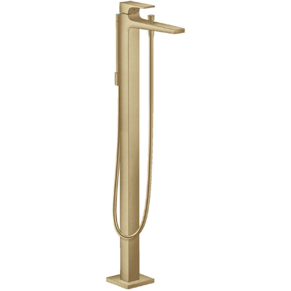 Смеситель для ванны, 32532140 Metropol Hansgrohe, цвет: шлифованная бронза