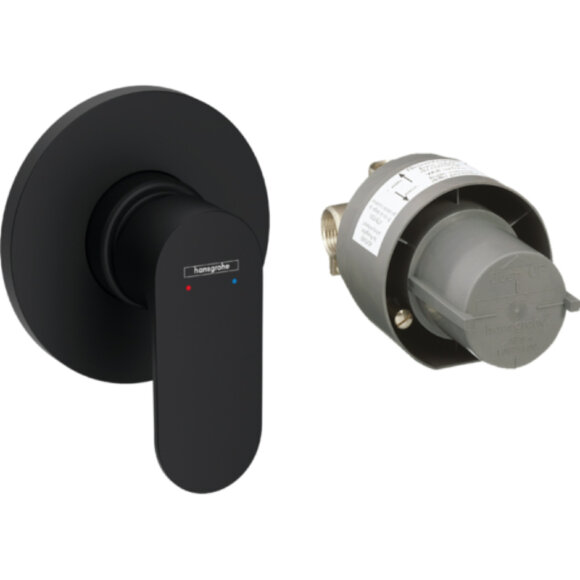 Смеситель для душа, 72648670 Rebris Hansgrohe, цвет: s черный матовый