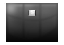 Акриловый душевой поддон Riho Basel 416 120x90 черный глянец, накладка хром DC261600000000S