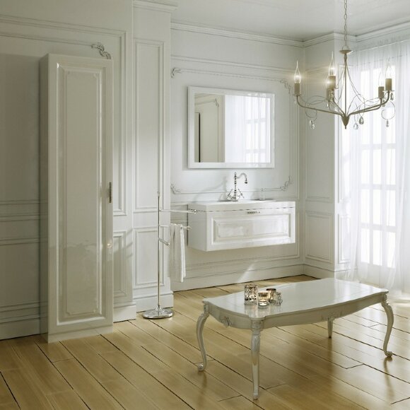 AQWELLA Empire Зеркало в раме 100х80см. Может устанавливаться вертикально или горизонтально. - Emp.02.10/W