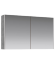 AQWELLA Mobi Зеркальный шкаф 100 см с двумя дверьми на петлях с доводчиком. Цвет бетон светлый - MOB0410+MOB0717BS