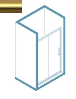 Дверь в нишу Samo Dolce Vita Borghese B7391 173-179  см, цвет: золото