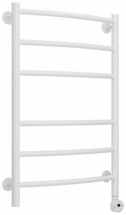 Электрический полотенцесушитель Формат 12 800х500 правый Стилье, 30512-8050 цвет: матовый белый Электрический полотенцесушитель Формат 12 800х500 правый Стилье, 30512-8050 цвет: матовый белый