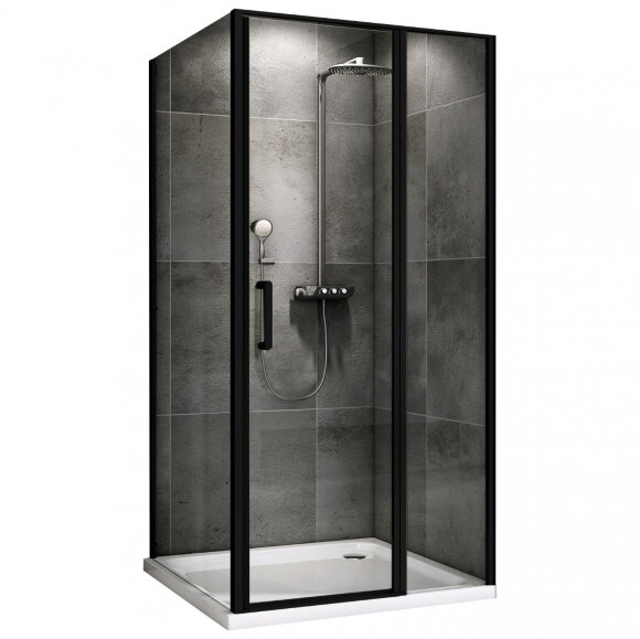 Душевой уголок Sonnenstrand 1200x900мм, Черный, ABBER арт. AG04120BS-S90B