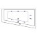 Акриловая ванна Sfera 170x100 R с гидромассажем Excellent, WAEX.SFP17.LINE.GL