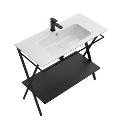 Металлическая структура напольная 95см, Kerama Marazzi Piano next, PIA.N.95\BLK цвет: черная матовая