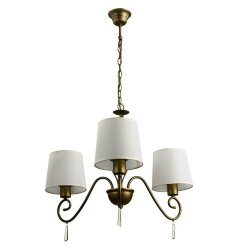 Подвесная люстра, вид кантри Carolina Arte Lamp цвет:  белый - A9239LM-3BR
