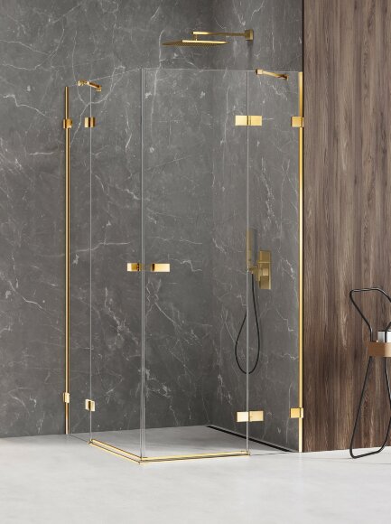 Душевое ограждение 110x120x200 Avexa gold New Trendy золото арт. EXK-1867