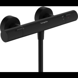 Hansgrohe смеситель для душа с термостатом Fine, Ecostat, матовый черный арт. 13324670 Hansgrohe смеситель для душа с термостатом Fine, Ecostat, матовый черный арт. 13324670