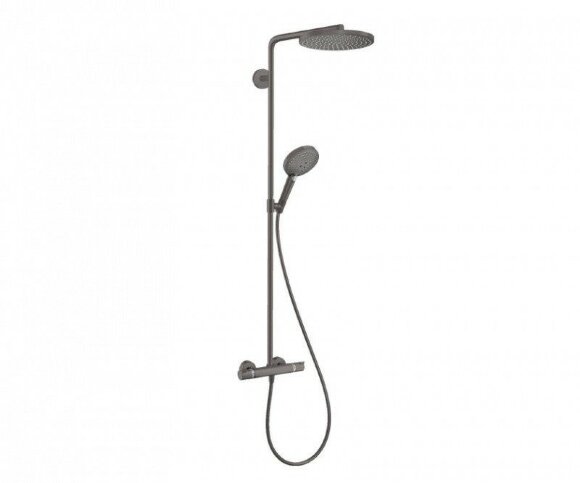 Hansgrohe душевая система PowderRain с термостатом, Raindance Select S, матовый серый арт. 27633340