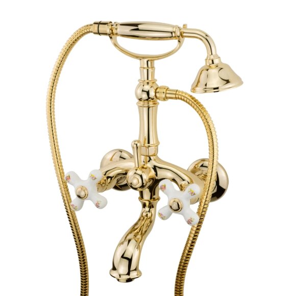 Смеситель для ванны внешний, Migliore Provance, золото арт. 19479