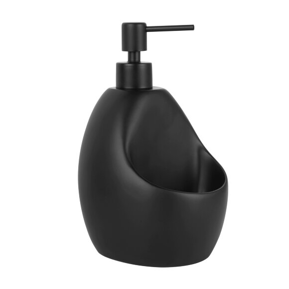 Дозатор с емкостью для губки K-8099BLACK  WasserKRAFT цвет: Черный