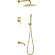 Смеситель встроенный + верхний+ ручной душ, Uno. Gold арт. 464-2-G цвет: Золото