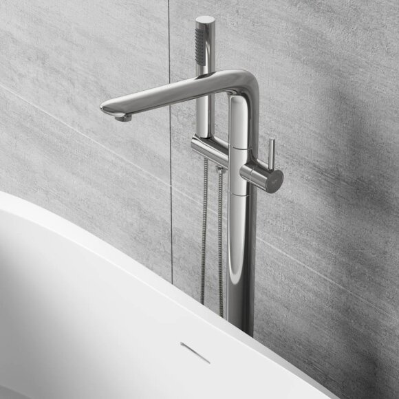 Смеситель NT48031 LONGI NT BAGNO цвет: никель матовый