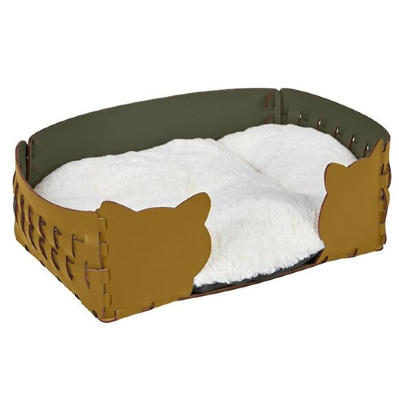 Лежанка Cat ADJ Италия, 35x20xH15 цвет: горчичный (оливковый) арт. 1550C.40/55