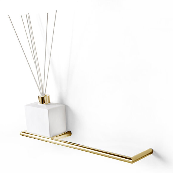 3SC Полотенцедержатель и ароматический диффузор, 40см., слева, подвесной, композит Solid Surface,  Guy цвет: белый арт. GU10PSXGD