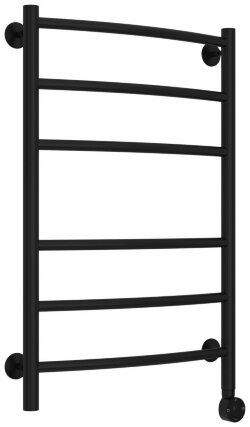 Электрический полотенцесушитель Формат 12 800х500 правый Стилье, 31512-8050 цвет: матовый чёрный Электрический полотенцесушитель Формат 12 800х500 правый Стилье, 31512-8050 цвет: матовый чёрный