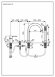 Комплект смесителя на борт ванны на 4 отверстия с изливом, Emmevi Piper, 45120/CR цвет: хром