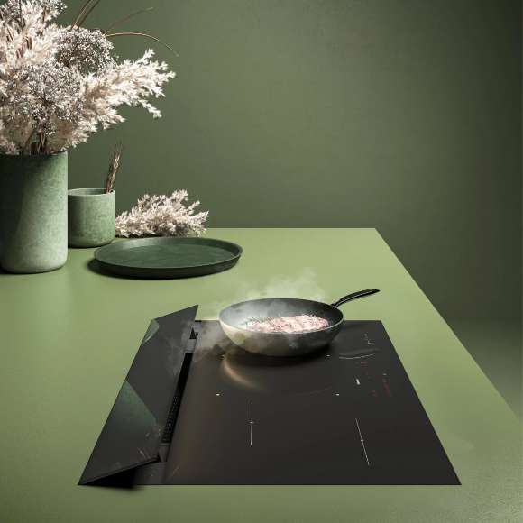 Варочная панель 5,3 х 75 х 51,5 см Falmec BRERA 75 VETRO NERO, арт. CBRW75.00P8#ZZZN490F