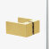 Душевое ограждение L 80x110x200 Avexa gold New Trendy брашированное золото арт. EXK-3074