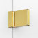 Душевое ограждение L 80x110x200 Avexa gold New Trendy брашированное золото арт. EXK-3074