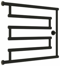 Водяной полотенцесушитель High-Tech model "L" 500х650  Сунержа, 31-0052-5065 цвет:  матовый чёрный