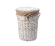 Плетеная корзина для белья с крышкой Aller WB-106-M  WasserKRAFT цвет: Белый
