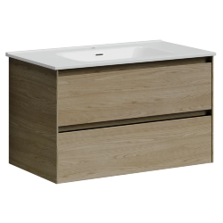 Тумба подвесная SANCOS Cento 790х450х500, c двумя ящиками оснащенными доводчиками,карпатская ель, арт. CN80KE