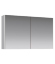 AQWELLA Mobi Зеркальный шкаф 100 см с двумя дверьми на петлях с доводчиком. Цвет белый - MOB0410+MOB0717W