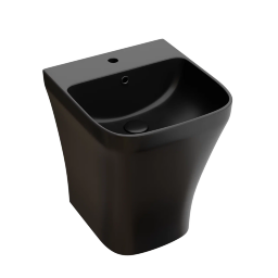 Раковина моноблок 36,5x40 Ceramica nova Dion, чёрная арт. CN6067MB