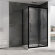 Душевой уголок Schwarzer Diamant 1100x850мм, Черный, ABBER арт. AG30110BH-S85B