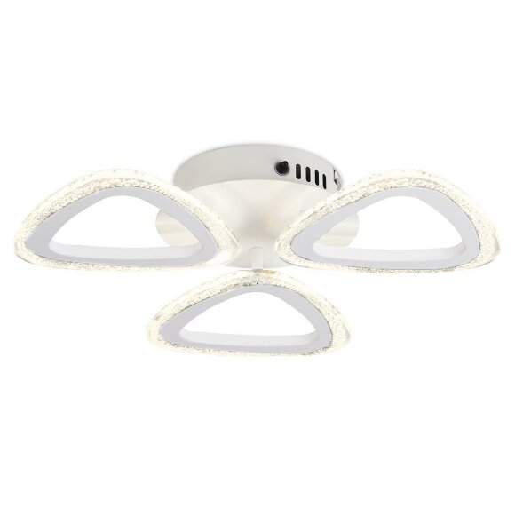 Потолочная светодиодная люстра Acrylica Original хай-тек FA4508, Ambrella light цвет: белый