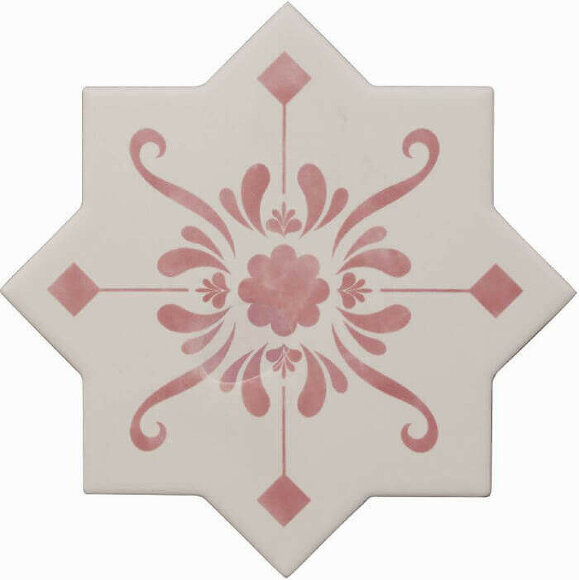 Керамическая плитка BECOLORS STAR 13,25X13,25 DEC. STENCIL CORAL CEVICA арт. CV67389