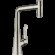 Hansgrohe смеситель для кухни, с вытяжным душем, Metris Select M71, матовая нержавеющая сталь арт. 73816800